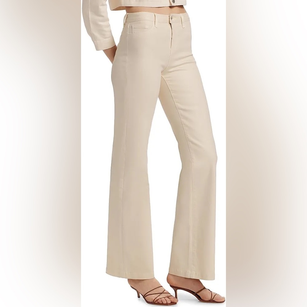 L’Agence Clayton Wide-Leg Coated Jean | NWT | Sz. 23 | French Vanilla | Cream - Picture 6 of 16